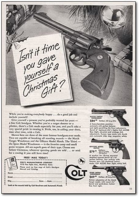 As piores propagandas de Natal de todos os tempos - Armas Colt