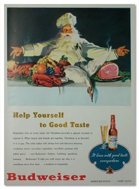 As piores propagandas de Natal de todos os tempos - Papai Noel Budweiser